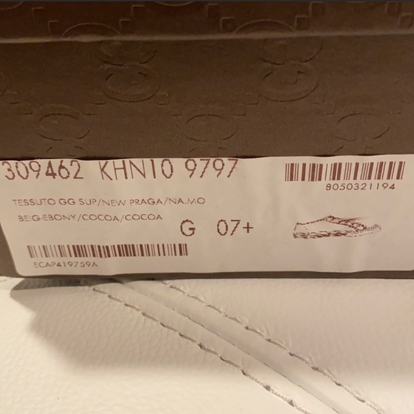 New classic dark brown GG Gucci sneakers, size 7 1/2 Gucci men, US 8.5-9 men - Picture 8 of 8